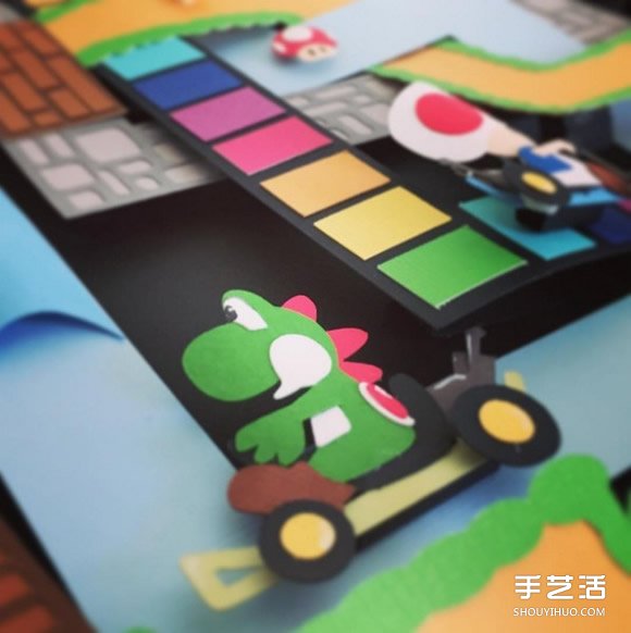 紙雕藝術(shù)：利用剪紙加拼貼制作可愛的卡通圖案 -  itrip.net.cn