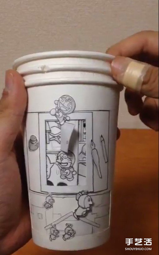 紙杯DIY超牛動(dòng)畫 跟著大雄一起搭上時(shí)光機(jī)吧 -  itrip.net.cn