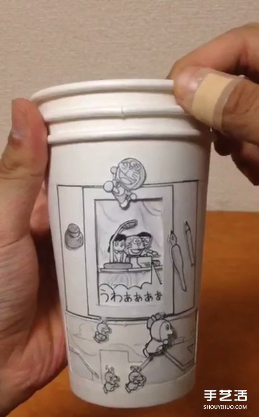 紙杯DIY超牛動(dòng)畫 跟著大雄一起搭上時(shí)光機(jī)吧 -  itrip.net.cn