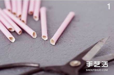 吸管廢物利用小制作 DIY立體菱形裝飾掛件 -  itrip.net.cn
