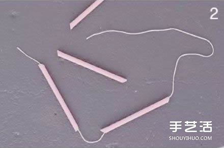 吸管廢物利用小制作 DIY立體菱形裝飾掛件 -  itrip.net.cn