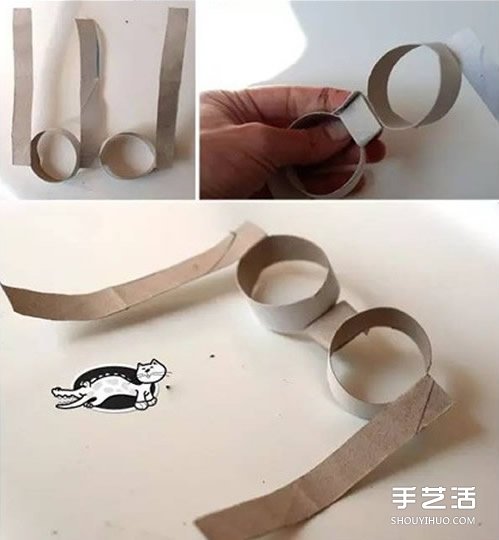 兒童玩具眼鏡手工制作 卷紙筒制作眼鏡的教程 -  itrip.net.cn