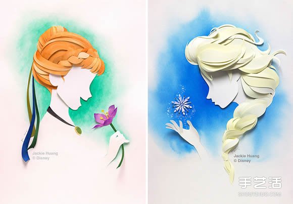夢(mèng)幻紙雕作品 讓迪士尼人物從書本上活了起來 -  itrip.net.cn