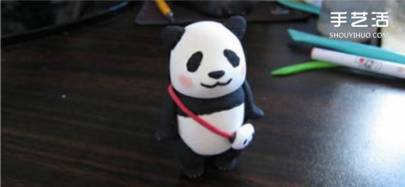 超輕粘土大熊貓DIY手工制作圖解教程 -  itrip.net.cn