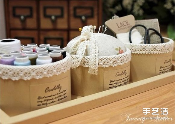 透明膠帶紙筒廢物利用 DIY制作漂亮的收納盒 -  itrip.net.cn