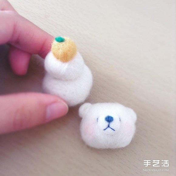 這是羊毛氈作品？還以為是北極熊造型湯圓呢~ -  itrip.net.cn