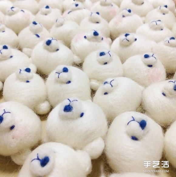 這是羊毛氈作品？還以為是北極熊造型湯圓呢~ -  itrip.net.cn