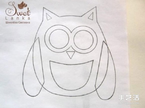 不織布貓頭鷹掛件DIY 貓頭鷹掛飾布藝制作教程 -  itrip.net.cn