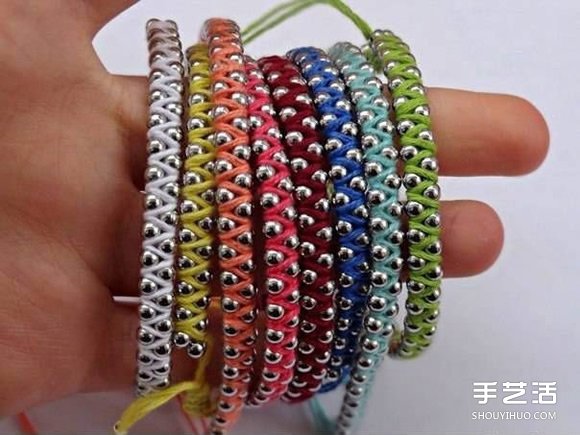 編織繩纏繞上金屬珠串 DIY混搭出你的專屬手鏈 -  itrip.net.cn