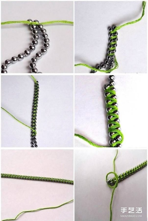 編織繩纏繞上金屬珠串 DIY混搭出你的專屬手鏈 -  itrip.net.cn