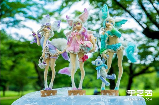 羊毛氈美少女玩偶 工程浩大的擬真玩偶作品 -  itrip.net.cn