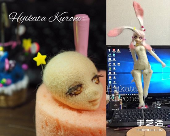 羊毛氈美少女玩偶 工程浩大的擬真玩偶作品 -  itrip.net.cn