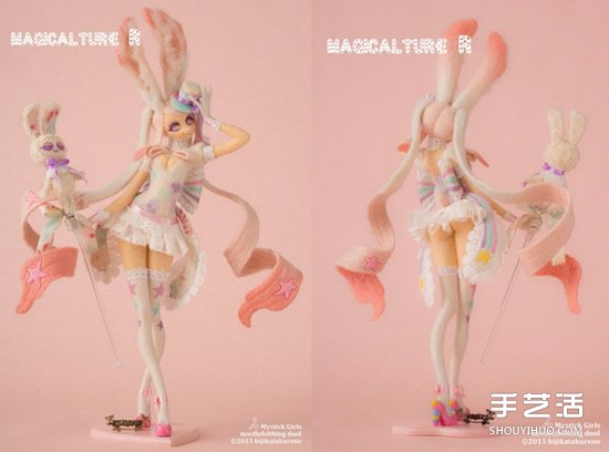 羊毛氈美少女玩偶 工程浩大的擬真玩偶作品 -  itrip.net.cn