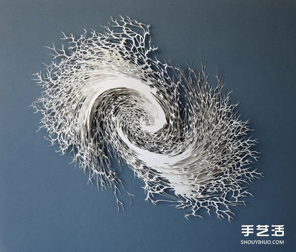 以細菌、結(jié)晶等為靈感創(chuàng)作的立體紙雕作品 -  itrip.net.cn