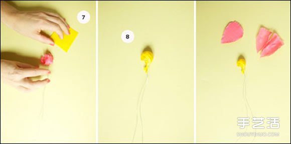 皺紋紙花的折法及制作美麗頭箍的教程圖解 -  itrip.net.cn