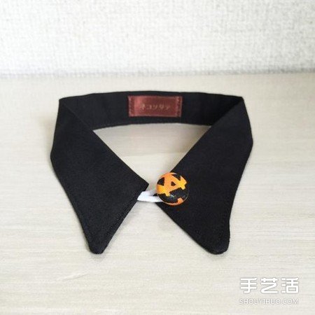 破舊襯衫廢物利用DIY手工制作紳士貓項(xiàng)圈 -  itrip.net.cn