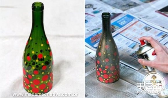 啤酒瓶廢物利用DIY手工制作精美燭臺(tái)的方法 -  itrip.net.cn