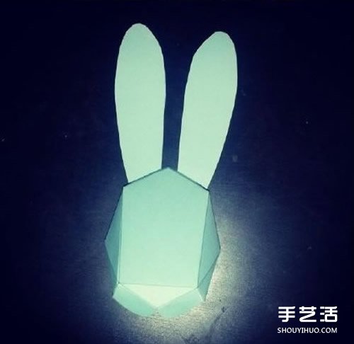 折紙立體兔頭的方法 立體兔子的頭的折法圖解 -  itrip.net.cn