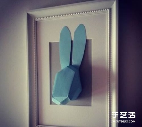 折紙立體兔頭的方法 立體兔子的頭的折法圖解 -  itrip.net.cn