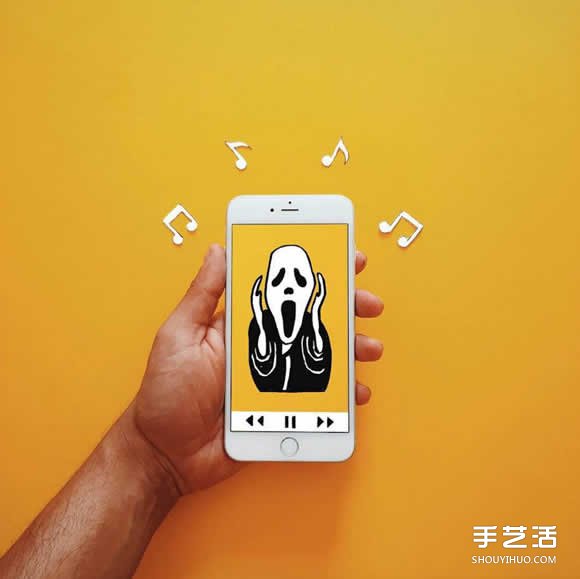 iPhone手機(jī)入畫 DIY創(chuàng)意無(wú)限的有趣插畫作品 -  itrip.net.cn