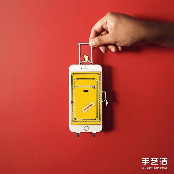 iPhone手機(jī)入畫 DIY創(chuàng)意無(wú)限的有趣插畫作品 -  itrip.net.cn