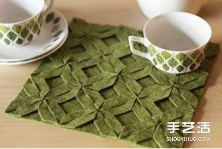 拼布杯墊DIY制作教程 帶圖案杯墊布藝手工制作 -  itrip.net.cn