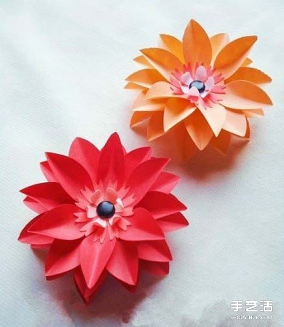 紙花的做法圖解教程 手工紙花朵制作方法 -  itrip.net.cn