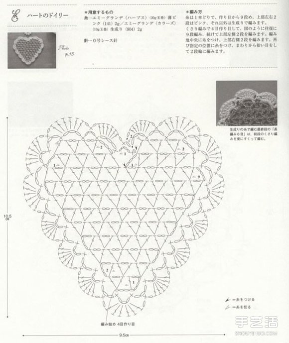 文藝范、少女風(fēng)手工針織杯墊的針法圖解 -  itrip.net.cn