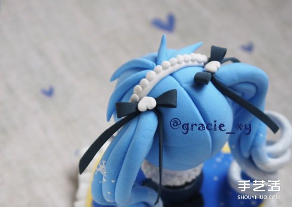 萌萌噠初音美少女粘土人偶手工DIY圖解教程 -  itrip.net.cn