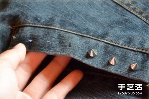 舊牛仔外套手工改造DIY教程 立馬穿出朋克風(fēng) -  itrip.net.cn