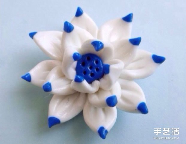 超輕粘土蓮花DIY教程 用粘土制作蓮花的過(guò)程 -  itrip.net.cn
