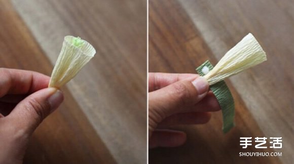 鈴鐺花的折法圖解 皺紋紙制作鈴鐺花的方法 -  itrip.net.cn