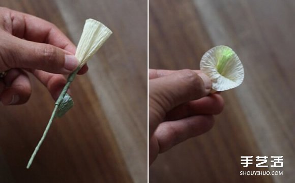 鈴鐺花的折法圖解 皺紋紙制作鈴鐺花的方法 -  itrip.net.cn