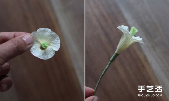 鈴鐺花的折法圖解 皺紋紙制作鈴鐺花的方法 -  itrip.net.cn