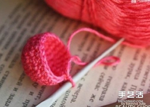 鉤針愛心圖解教程 立體愛心鉤針制作步驟圖 -  itrip.net.cn