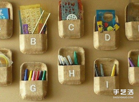 一次性塑料飯盒手工制作好用的儲物盒收納墻 -  itrip.net.cn