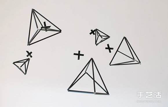 吸管掛飾手工DIY 立方體掛飾用吸管制作 -  itrip.net.cn