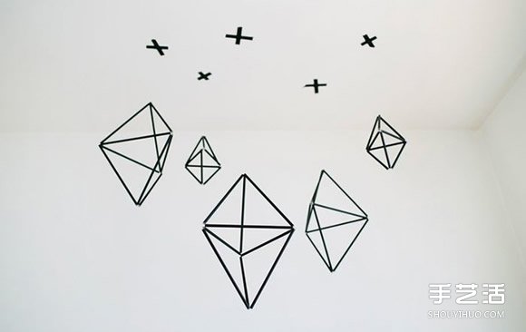 吸管掛飾手工DIY 立方體掛飾用吸管制作 -  itrip.net.cn