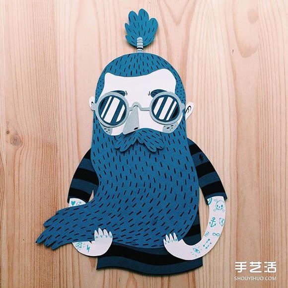 溫馨的平面剪紙藝術(shù)作品 感受家人相處的愛 -  itrip.net.cn