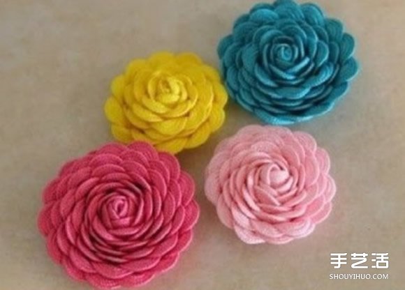 利用不織布花邊DIY制作漂亮的花朵發(fā)夾發(fā)飾 -  itrip.net.cn