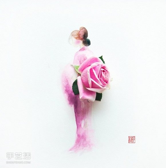 極雅藝術(shù)！用水彩讓花朵變身禮物在紙上綻放 -  itrip.net.cn