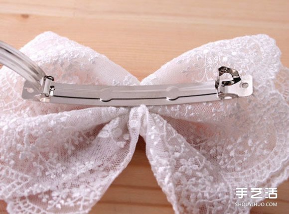 百搭蕾絲蝴蝶結(jié)發(fā)卡手工DIY制作圖解教程 -  itrip.net.cn