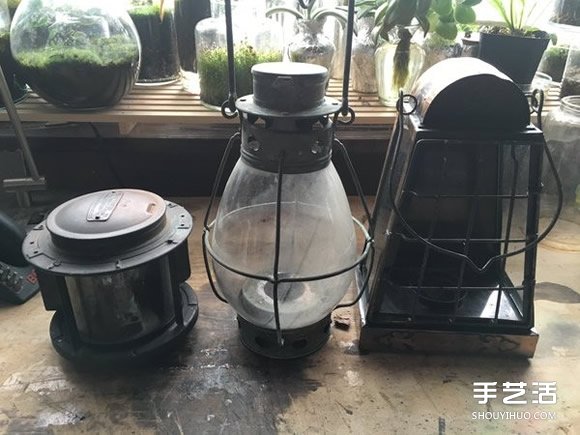 煤油燈改造成水族箱 當然也可以拿來種盆栽 -  itrip.net.cn