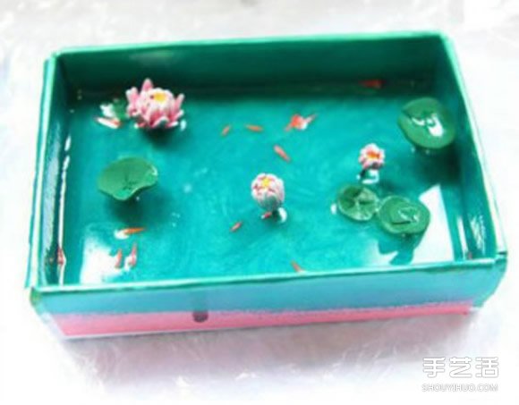 鐵盒子變廢為寶 用超輕粘土制作出迷你池塘 -  itrip.net.cn