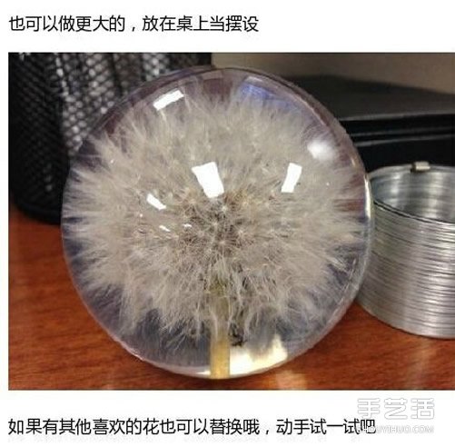 透明蒲公英球小飾品DIY制作過程步驟 -  itrip.net.cn