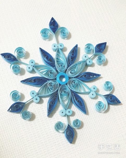 手工衍紙雪花教程 美麗卷紙雪花的做法圖解 -  itrip.net.cn