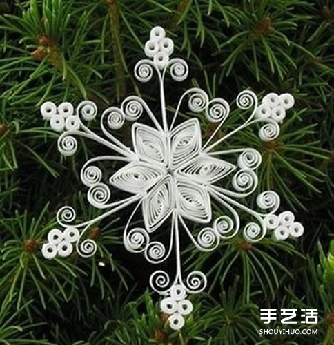 手工衍紙雪花教程 美麗卷紙雪花的做法圖解 -  itrip.net.cn