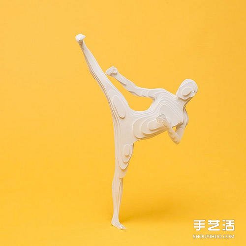紙雕人偶：一百多張紙層層堆疊成立體紙雕作品 -  itrip.net.cn