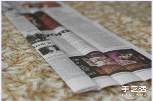 廢舊報(bào)紙編織筐制作圖解 用報(bào)紙編收納筐的方法 -  itrip.net.cn