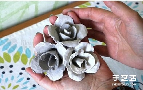蛋托玫瑰花裝飾手工制作 即使婚禮上都可以用 -  itrip.net.cn
